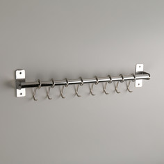 Держатель для полотенец, 8 подвижных крючков, 40×8,5×4,5 см NO Brand