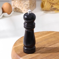 Мельница для специй доляна, 17×4,5 см, металлический механизм, цвет чёрное дерево