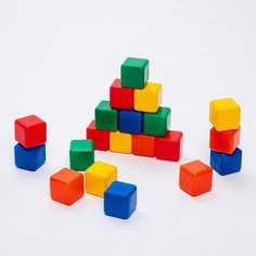 Набор цветных кубиков, 20 штук, 4 × 4 см Solomon