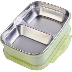 Контейнер пищевой,2 секции, зеленый Mayer Boch
