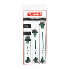 Набор стальных поводков yugana, 1x7 нитей (нейл обол), тест 9.5 кг, зелёный, 45 шт.