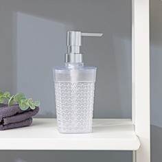 Дозатор для жидкого мыла neo luxe, 400 мл, 7,5×5,8×16,6 см, цвет горный хрусталь NO Brand