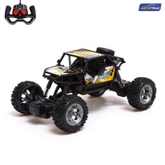 Джип радиоуправляемый monster truck, 1:18, работает от аккумулятора, цвет жёлтый Автоград