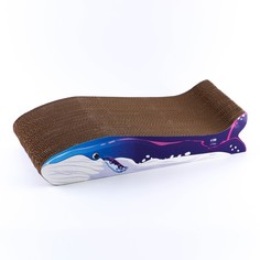 Когтеточка из картона с кошачьей мятой Пушистое счастье