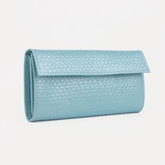 Кошелёк на кнопке, цвет голубой Textura