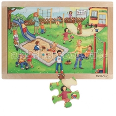 Деревянные игрушки Деревянная игрушка Beleduc Развивающий Пазл Детский сад 12001
