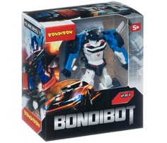 Роботы Bondibon Трансформер Bondibot 2 в 1 Робот-полицейская машина