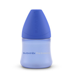 Бутылочки Бутылочка Suavinex с круглой силиконовой соской медленного потока Basics 150 мл 2 шт.