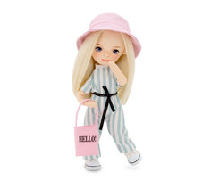 Куклы и одежда для кукол Orange Toys Sweet Sisters Mia в полосатом комбинезоне 32 см