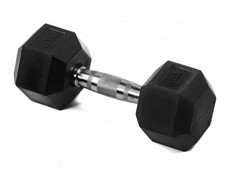 Спортивный инвентарь Lite Weights Гантель гексагональная обрезиненная 9 кг