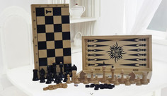 Настольные игры Объедовская фабрика игрушки Шашки деревянные с дорожной деревянной доской Классика