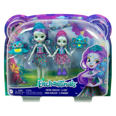Куклы и одежда для кукол Enchantimals Набор игровой Сестрички с питомцами Пэттер и Пьера Павлина