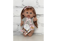 Куклы и одежда для кукол Nines Artesanals dOnil Пупс-мини Pepotes Special Funtastic в сером платье 26 см