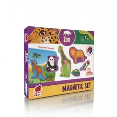 Игры для малышей Roter Kafer Магнитный набор с доской Зоопарк