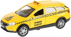 Машины Технопарк Машина металлическая Lada Vesta Sw Cross Такси 9748T 12 см