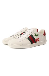 Кожаные кеды Ace Gucci
