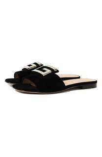 Бархатные шлепанцы Gucci