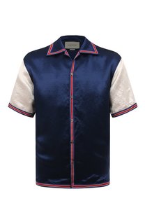 Рубашка из вискозы и льна Gucci