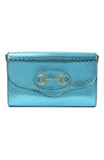 Сумка 1955 Horsebit small из кожи питона Gucci