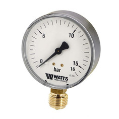 Манометр радиальный 1/2" х 100/16 Bar Watts F+R200 10008079