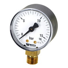 Манометр радиальный 1/4" х 50/16 Bar Watts F+R200 10007384