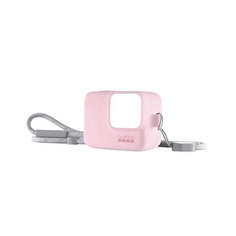 Силиконовый чехол GoPro ACSST-004 с ремешком розовый (Sleeve + Lanyard)
