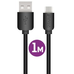 Кабель USB Type-C Krutoff Classic (1m) черный