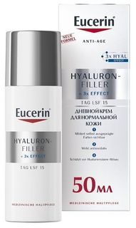 Крем Eucerin Hyaluron-Filler для дневного ухода за нормальной и комбинированной кожей, SPF 15.