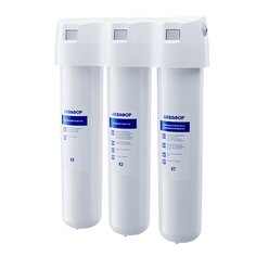 Фильтр для воды Аквафор, Кристалл А, для холодной воды, система под мойку, для жесткой воды, 3 ступ, 211515