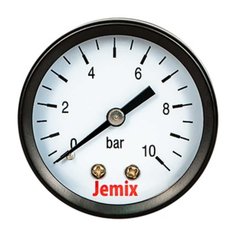 Манометр диаметр 50 мм, осевой, 10 бар, Jemix, XPS-S-10