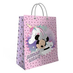 Пакет подарочный Minnie Mouse большой 33х45,5х10 см в ассортименте