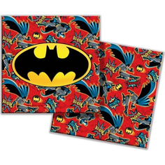 Салфетки бумажные Batman 33х33 см 20 шт