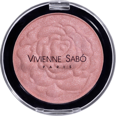 Румяна рельефные Vivienne Sabo ROSE DE VELOURS, мерцающий эффект на коже, аромат роз, тон 23, розовый светлый холодный, 5 гр.