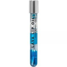 Двухфазное масло для губ Influence BEAUTY LAVA LIP OIL увлажняющее, уход и глянцевый финиш, тон 03: прозрачный синий, 6мл