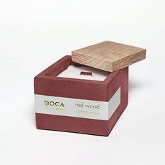 BOCA AROMA Свеча ароматическая RED WOOD в бетоне, клюква, аргана 130