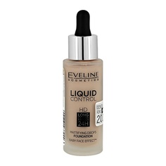 Тональные средства EVELINE Крем тональный для лица LIQUID CONTROL