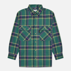 Мужская рубашка Gramicci Flannel, цвет зелёный, размер XS
