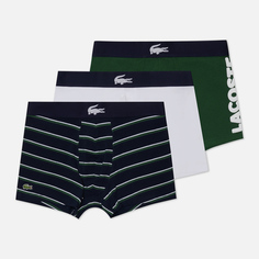 Комплект мужских трусов Lacoste Underwear 3-Pack Mismatched Trunk, цвет комбинированный