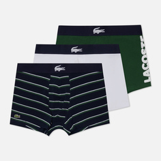 Комплект мужских трусов Lacoste Underwear 3-Pack Mismatched Trunk, цвет комбинированный, размер XXL