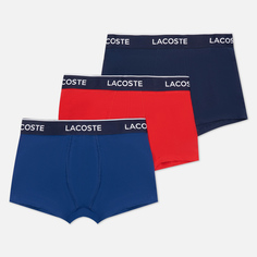 Комплект мужских трусов Lacoste Underwear 3-Pack Boxer Casual, цвет комбинированный