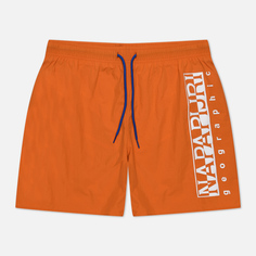 Мужские шорты Napapijri Box Swim, цвет оранжевый, размер XXL