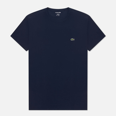 Мужская футболка Lacoste Classic Embroidered Logo, цвет синий