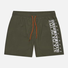 Мужские шорты Napapijri Box Swim, цвет зелёный, размер M