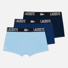 Комплект мужских трусов Lacoste Underwear 3-Pack Classic Trunk, цвет синий, размер XXL
