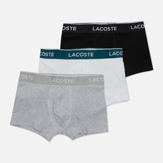 Комплект мужских трусов Lacoste Underwear 3-Pack Boxer Casual, цвет комбинированный