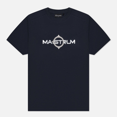 Мужская футболка MA.Strum Logo Print, цвет синий
