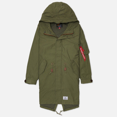 Мужская куртка парка Alpha Industries Fishtail Gen II, цвет оливковый, размер L