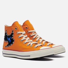 Кеды Converse x Come Tees Chuck 70 High, цвет оранжевый
