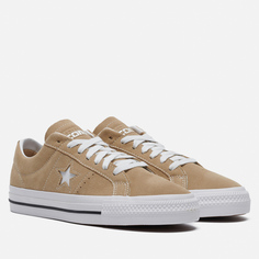 Мужские кеды Converse One Star Pro Suede Low, цвет бежевый, размер 38 EU