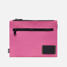Сумка MSGM Signature Nylon Flat, цвет розовый